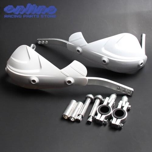 White Handguard hand guard Fit Motorcycle Motocross Dirt Pit Bike KX85125 KX250 KXF250 KXF450 KLX200 KLX250 KLX450 KX65