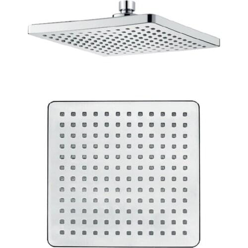 Water bath xiamen flower is aspersed ABS eight inches whole plating surface square top spray shower shower set