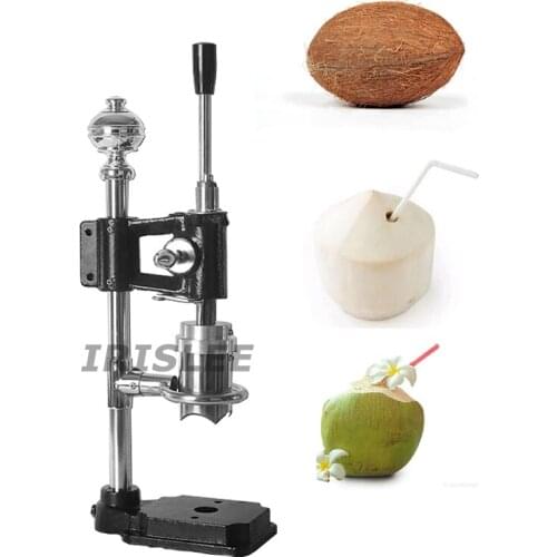 Commercial Hand Fresh Coconut Opening Tool Manual Opener Lid Machine Save Effort Steel Capping Cover Cutter