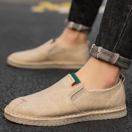 Men Genuine Leather Loafers Shoes lace up Male Breathable fashion Comfortable outdoor Casual Shoes Soft Leather Boat Zapatos