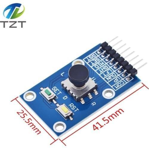 TZT Five Direction Navigation Button Module for MCU AVR Game 5D Rocker Joystick Independent Keyboard for Arduino Joystick Module