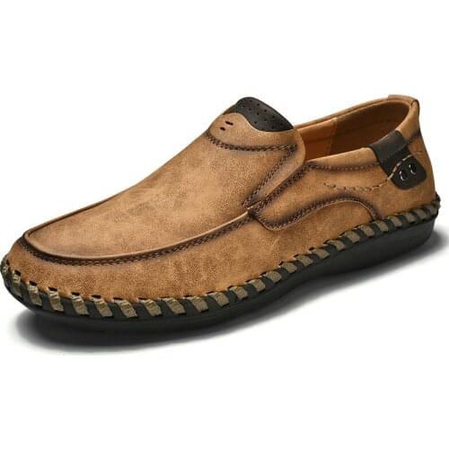 2021 New Men Casual Shoes Loafers Sneakers Men Fashion Leather Comfortable Loafers Casual Shoes Zapatos De Hombre Men Shoe