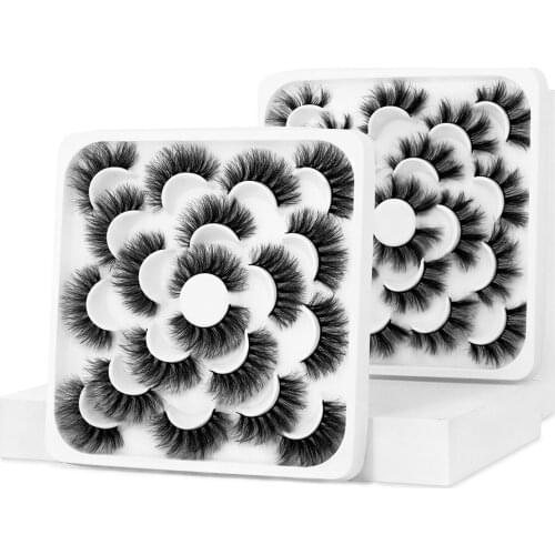 YAPEMAKER 3D Mink False Eyelashes Natural Long Fake Lashes Fluffy Wispy Volume Dramatic False Eyelashes Makeup Extension