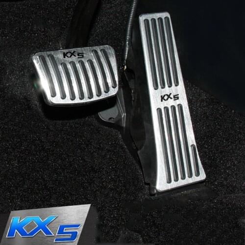 Non-Drilling Car Accelerator Gas Brake Pedal Plate Pads Non-slip Cover Case For Kia Sportage 2016 2017 2018 LHD AT Accessories