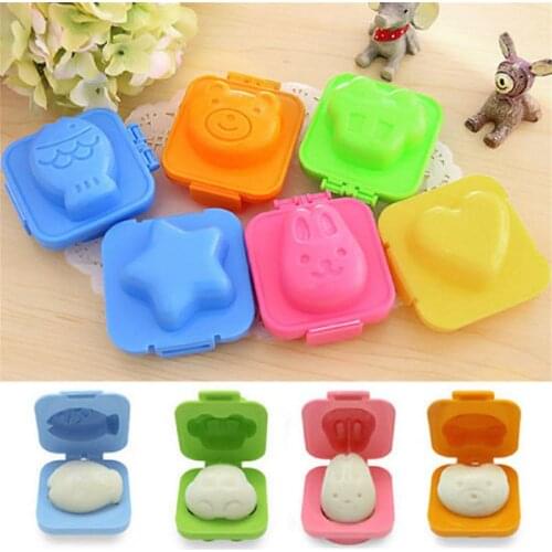 Hot Newest 6 pcs/Set DIY Food Cutter Tools Cute Cartoon Boiled Egg Sushi Rice Mold Bento Maker Sandwich Cutter Decorating Home