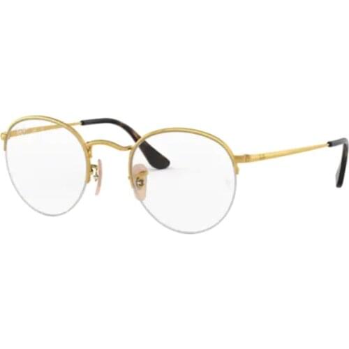 Rayban ROUND GAZE 3947V 2500 51 Eyeglass Frame Desing Prescription Glasses Gold Frame High Quality