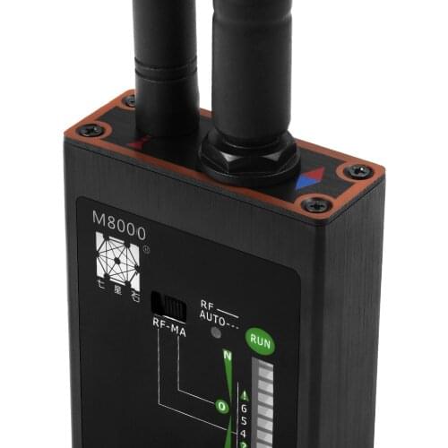 Professional RF Signal Detector GSM Audio Finder GPS Scan Detecting Anti-Spy Bug Strong Magnet Finder M8000