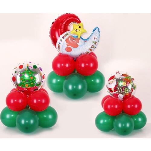 Christmas balloons road led set store the balloon decoration supplies Christmas party decoration aluminum film
