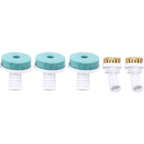 TOP!-5Pcs for Deerma DEM ZQ600 ZQ610 Handheld Steam Vacuum Cleaner Replacement Parts Brush Head Mold Dust Removal Heads