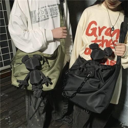 High Capacity Fashion Concise Japanese Style One Single Shoulder Bag Cross Body Function Pack for Men Male Female Student F109