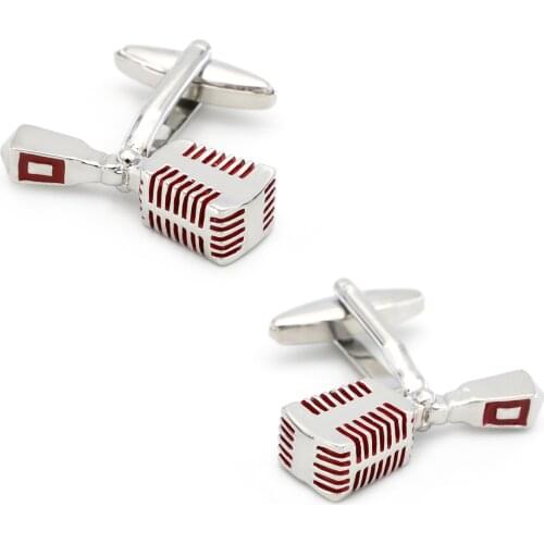 Music Series Pure Copper Microphone Cufflinks French Shirts Accessories Microphone Cuff Links Men Business Jewelry Gifts