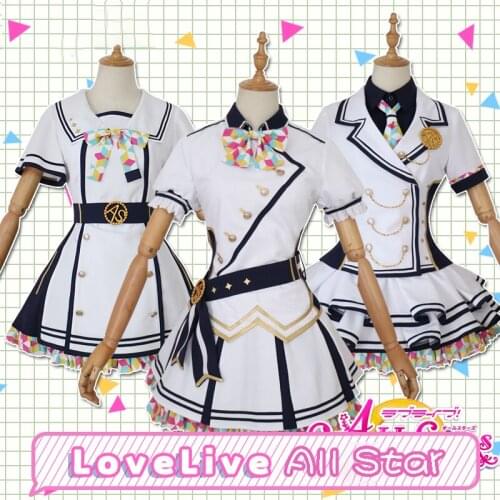 Love Live SIF ALL STARS Aqours Nijigasaki High School Idol Club Cosplay Costumes Women Cute Dress Halloween Uniforms Custom Made