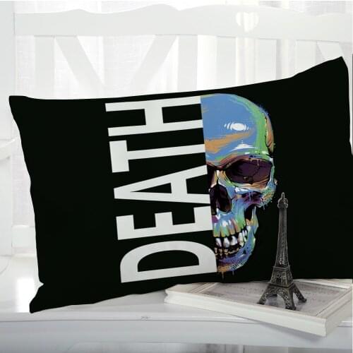 1pc Pillow cover Pillow case Luxury Bedding Pillowcase Pillowcovers decorative 50x70 Customizable size 3D Print Skull death