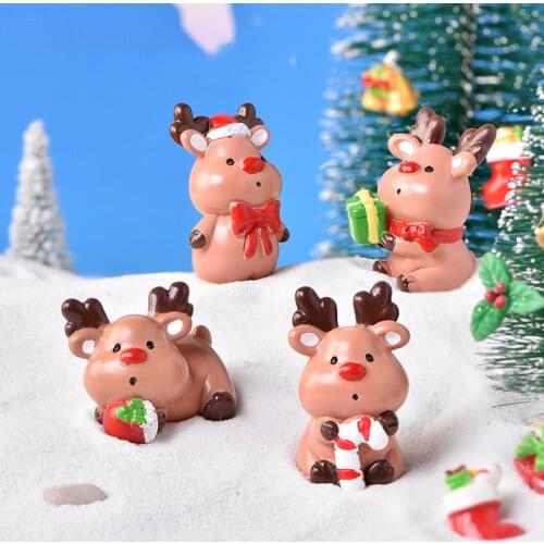 Creative Muti-style Christmas Micro Landscape DIY Bonsai Decoration Snowscape Home Car Cute Decoration Kids Christmas Gifts 1Pc