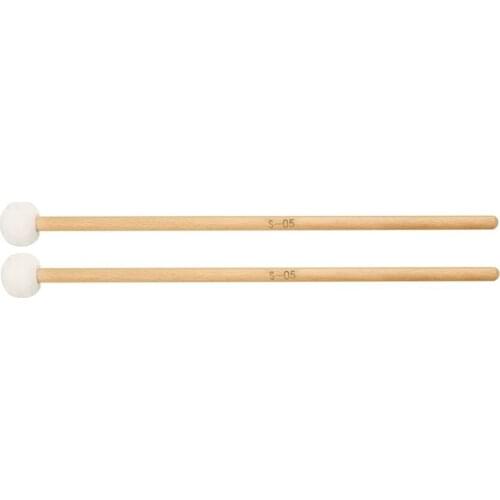 2 Pcs Double Head Drum Cymbal Gong Mallet Soft Hammer Sticks Mallets Rods Felt Hammer Musical Instrument Accessories