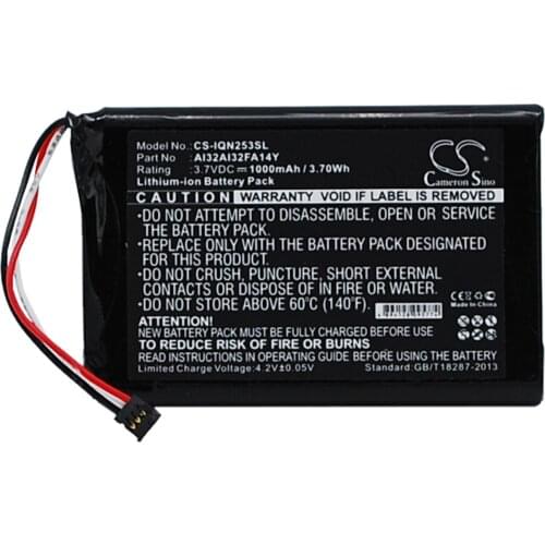 2021 Battery For Garmin AI32AI32FA14Y Nuvi 2559LM,Nuvi 2559LMT,Nuvi 2559LMT 5-inch,Nuvi 2589LMT 1000mAh / 3.70Wh