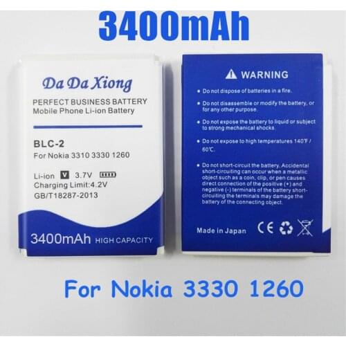 3300mAh BLC-2 BLC2 Li-ion Phone Battery for NOKIA 3310 3330 1260 2260 3315 3320 3350 3360 3390 3410 3510 3520 3310