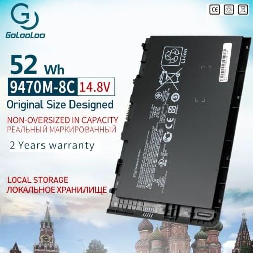 Gololoo 14.8v 52WH BT04 BT04XL BA06XL New laptop battery for HP EliteBook Folio 9470/9470m Ultrabook Series HSTNN-DB3Z IB3Z I10C
