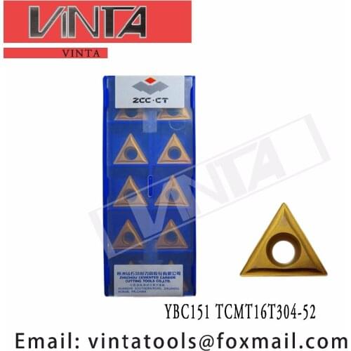 Free shipping high quality 10pcs/lots YBC151 TCMT16T304-52 cnc carbide turning inserts