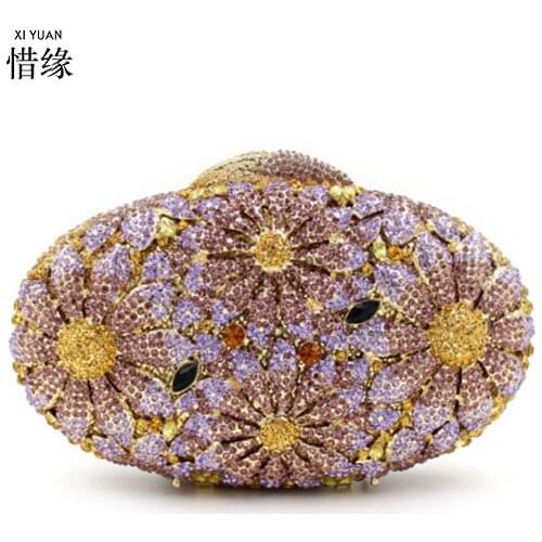 XIYUAN BRAND Women crystal diamond Wallet Fashion Casual Female long Wallets For Women Girl Cartera Women wedding clutch Purse