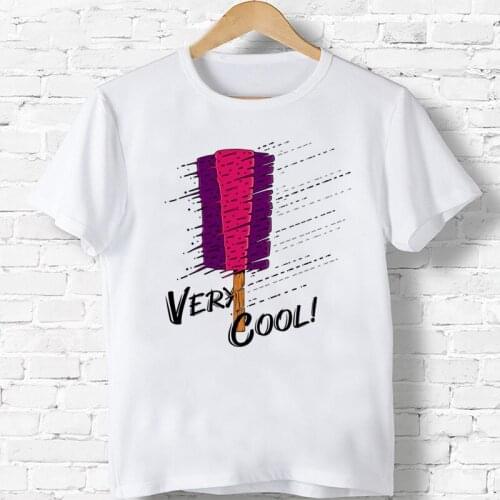 Ice Cream Children Animal T Shirt Summer Fashion Baby Boys/Girls Top Tee Shirts Kids Clothes Girls Tops 3 To 9 Years