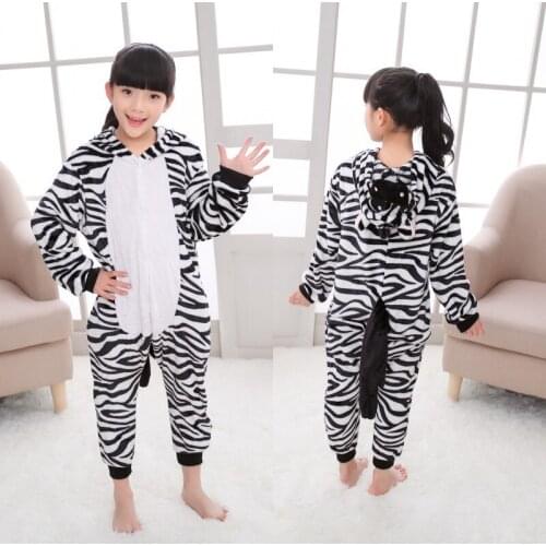 Kigurumi Animals Kids Anime Cosplay Costume Funny Suit School Party Student Play Games Onesies Performance Zebra Fancy