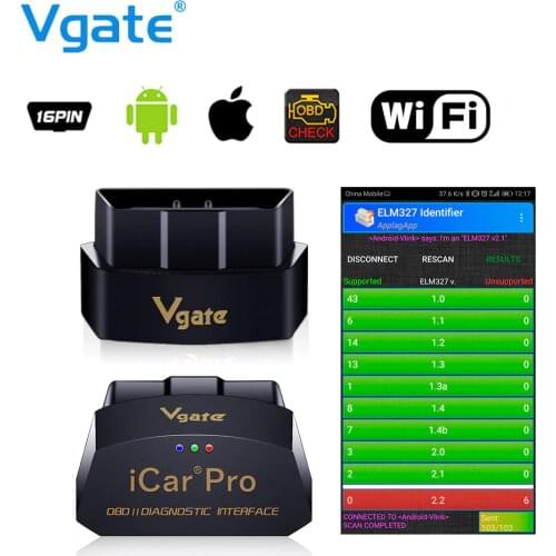 Vgate iCar Pro wifi OBD2 Scanner elm 327 iCar Pro wi-fi v1.5 diagnostic tool For Android/IOS OBD 2 scanner for car Phone