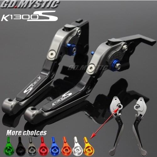 For BMW K1300S K 1300S 2009-2015 Motorcycle Accessories CNC Aluminum Folding Extendable Brake Clutch Levers LOGO K1300S