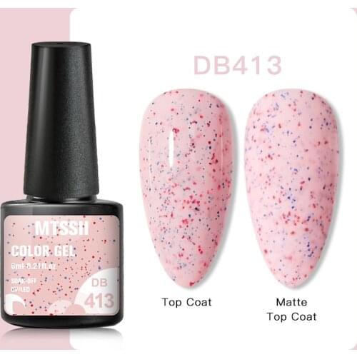 Mtssii 6ml Nail Gel Jelly Eggshell Gel Nail Polish Transparent Gel Soak Off Nail Art Gel UV LED Varnish