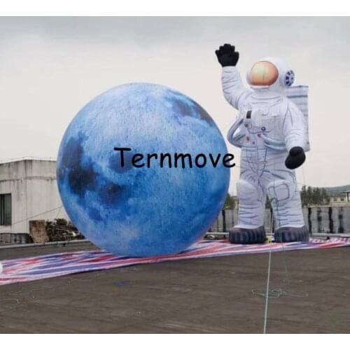 Hot sale giant led inflatable astronaut / inflatable spaceman / 10 feets tall lighting spaceman model for advertising