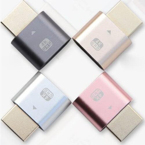 HDMI-compatable Virtual Display 4K Dummy Plug Display Cheat Virtual Plug Ultra HD Dummy Emulator Adapter for Bitcoin Mining