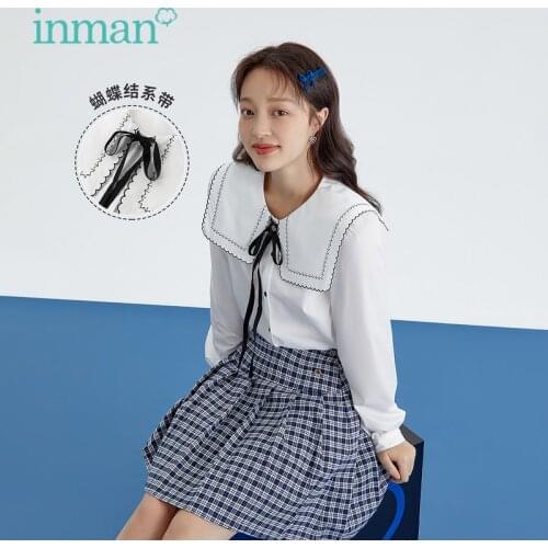 INMAN Blouses With Tie