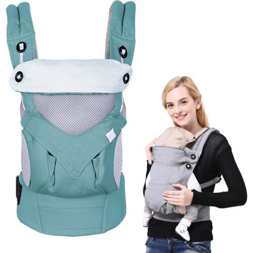 Baby Carrier Sling 0-48 Month Infant Baby Hipseat Carrier 3 In 1 Front Facing Kangaroo Backpacks for Newborn Wrap Sling Carriers