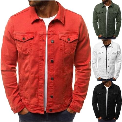 Short Jacket with Pockets for Men Long Sleeve Solid 6 Col Cotton Spring Autumn Outerwear Casual Breathable 2021 Multi Pockets
