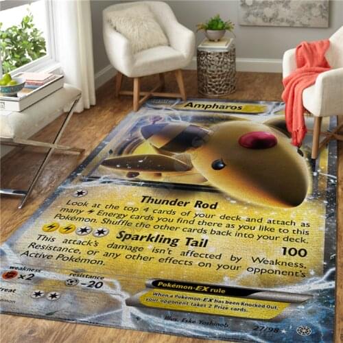 Anime character introduction Area Rug 3D All Over Printed Non-slip Mat Dining Room Living Room Soft Bedroom Carpet 08