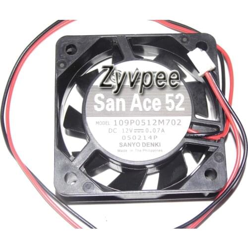 SANYO 5015 109P0512M702 12V 0.07A 2 wires 5cm case fan,cpu cooler