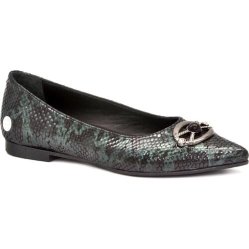 Mammamia D19KA 3385 Khaki 2021 Summer Women Shoes Real Cow Leather Comfortable Casual Stylish Pointed Buckle Ballerina Office Lift Use