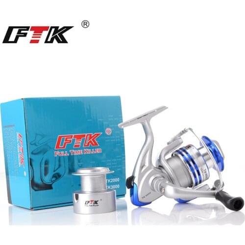 FTK Metal 3BB 4.8:1 5.3:1 Spinning Reel TK2000 -TK5000 Carp Fishing Reel Sea Rod Reel Fishing Tackle Pesca