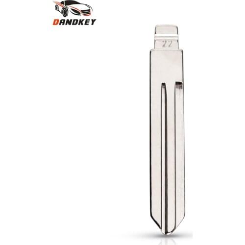 Dandkey Metal Blank Uncut Flip KD Remote Key Blade Type #22 Remote For Nissan Tiida Teana Livina Sunny For Opel NSN14 Key Blade