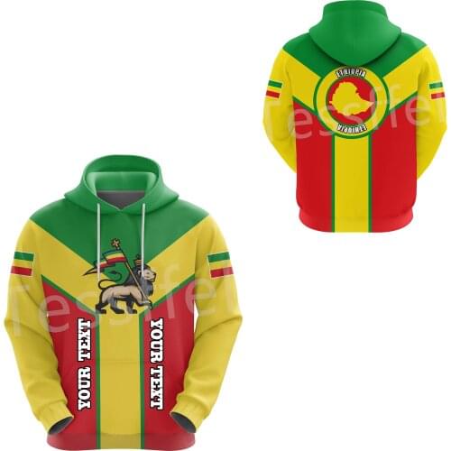 Tessffel Newest Ethiopia County Flag Africa Native Tribe Lion Pullover Tracksuit 3DPrint Mens/Womens Harajuku Casual Hoodies A28