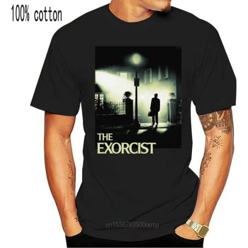 New The Exorcist V14 W Friedkin Movie Poster 1973 T Shirt Black All Sizes S 5Xl