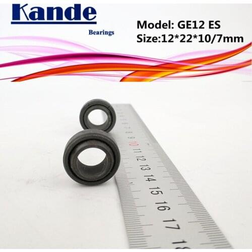 Kande Bearings GE12ES Radial spherical plain bearings (bulk eye bearings) 4pcs GE12 ES 12*22*10(7)mm GE12