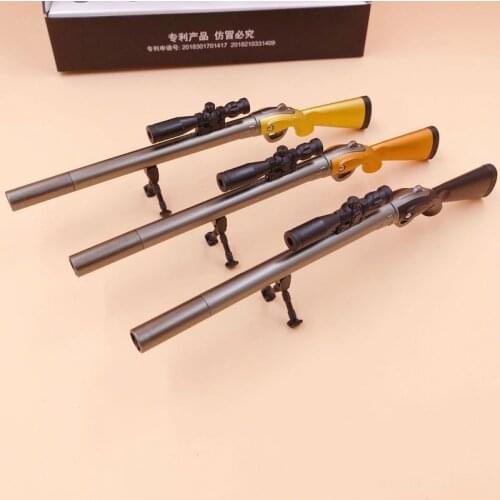 1 Pcs Creative Sniper Rifle Toy Pen Cartoon Novelty Gel Pen 0.38mm Black Ink Writing Canetas Stationery Promotional Gift
