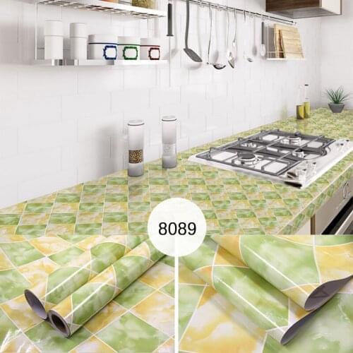 DIY Self-Adhesive Home Decorative Sticky Paper Decals Lattice Grid For Kitchen Cabinets Waterproof Bathroom Floor Decor Films