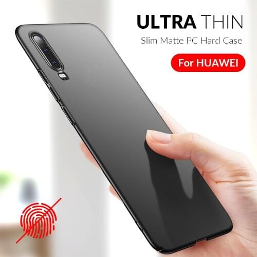 Slim Phone Case For Huawei P20 Lite P30 Pro P40 Y9 Y7 Y6 Prime 2018 P Smart 2019 Mate 20 10 P40 Lite Pro Case PC Hard Cover
