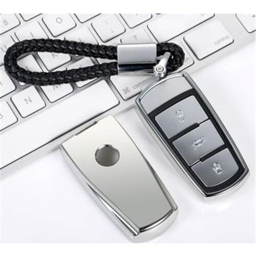 TPU Car Key Case Key Protection Cover Key Holder Accessories Shell Keychain Keyring For VW CC Magotan ZOTYE AUTO t700