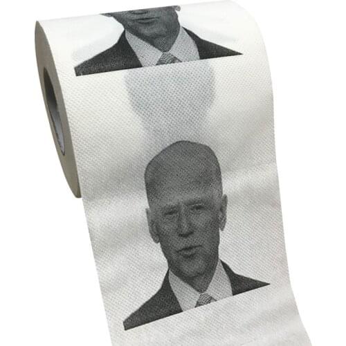 Joe Biden Pattern Toilet Paper Roll Novelty Gift Bathroom Paper Towel 150/250 Sheets Funny Paper 150 Sheets In 3 Layers New