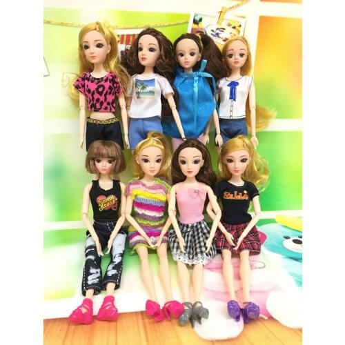 N-5 1-set Doll Clothes Girl DIY for 1/6 OOAK Beauty Dolls Dress A Brand Head As Gift If 3sets or More