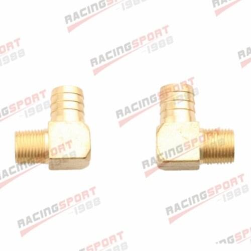 1" Male 90 Elbow Brass Hose Barbs Barb to 1/2" NPT Pipe Male Thread