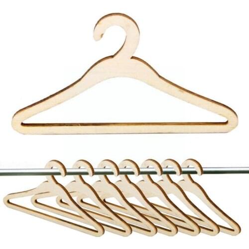 1pcs Natural Wood Color Wooden Clothes Hangers Accessories Bracing Clothes Accessories For Plush Clothing Towel Supplies St B9B5